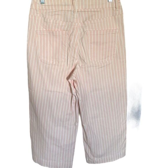 Wide Leg Pink Stripe Pants, 2 Petite - Picture 3 of 5